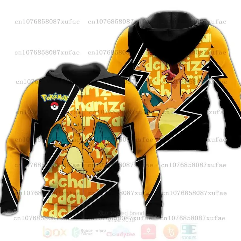 

Pokemon Pikachu 3d Printed Dragon Hoodie Men Women Casual Sweatshirt Pkm Fashion Streetwear Harajuku Kid Zipper Hoodie
