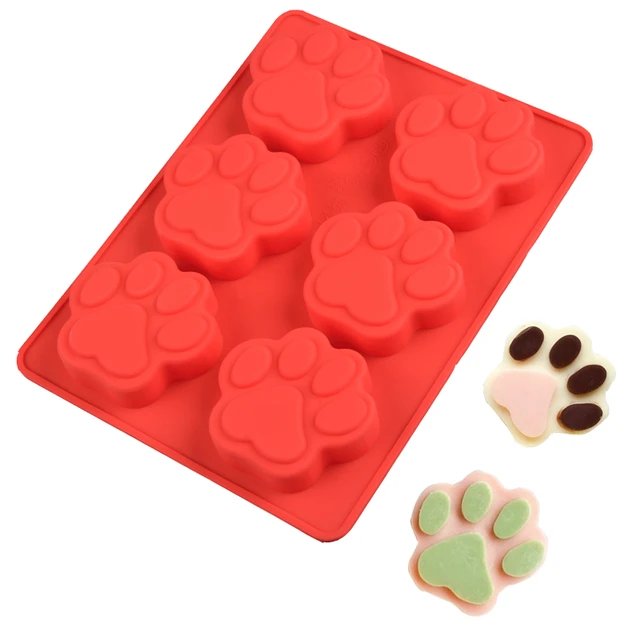 Paw and Bone Mold Silicone Molds for Baking Dog Treat Molds Puppy Paw Mold  Ice Cubes Chocolate Molds for Candy Crayons - AliExpress