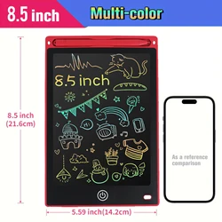 Interactive LCD Writing Tablet for Kids - Educational Montessori Toy and Creative Gift (8.5 inch red)