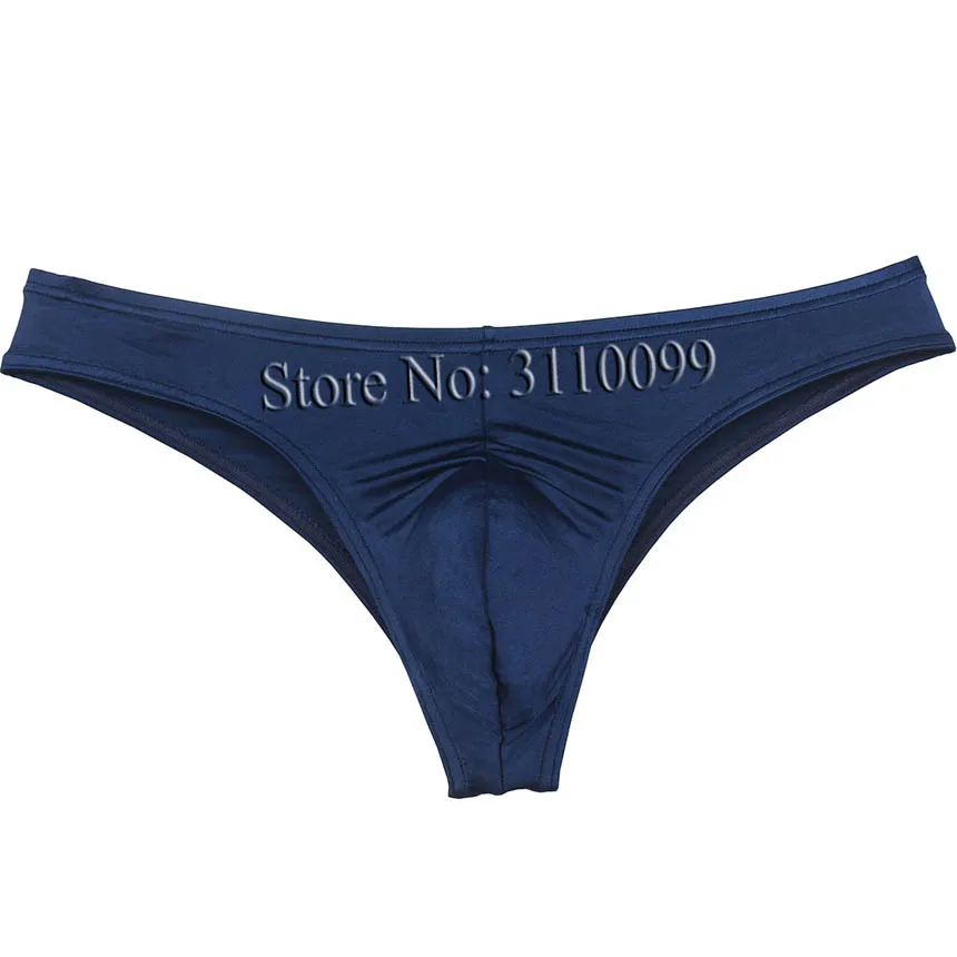 Men's Shiny Spandex Bikini Hipster Pouch Bulge Briefs Softer Underwear