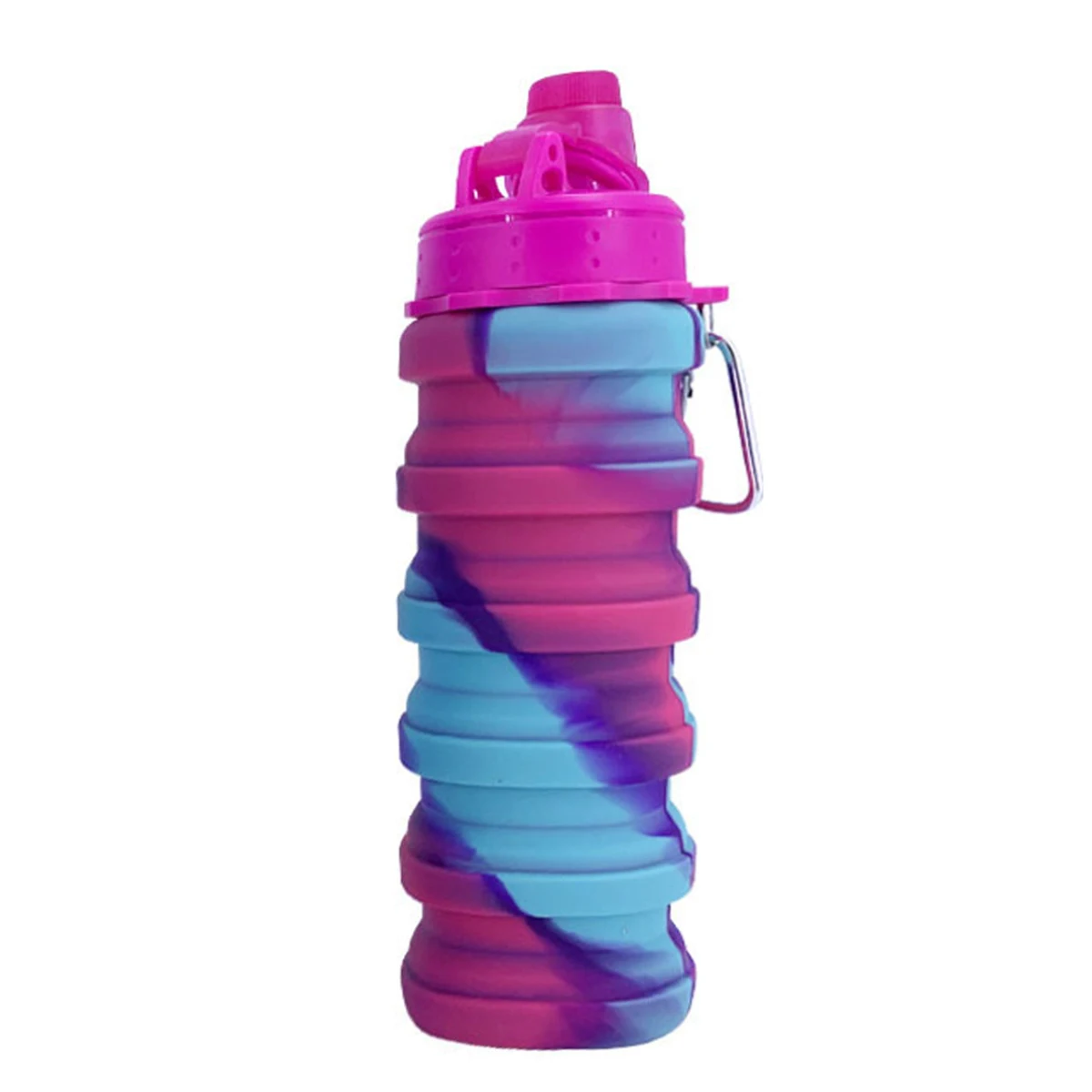 BEAUTAIL Borraccia pieghevole da 584 ml, in silicone, da viaggio, leggera, riutilizzabile, a prova di perdite, per viaggi, campeggio, escursionismo, ciclismo, yoga, sport all'aperto, confezione da 1