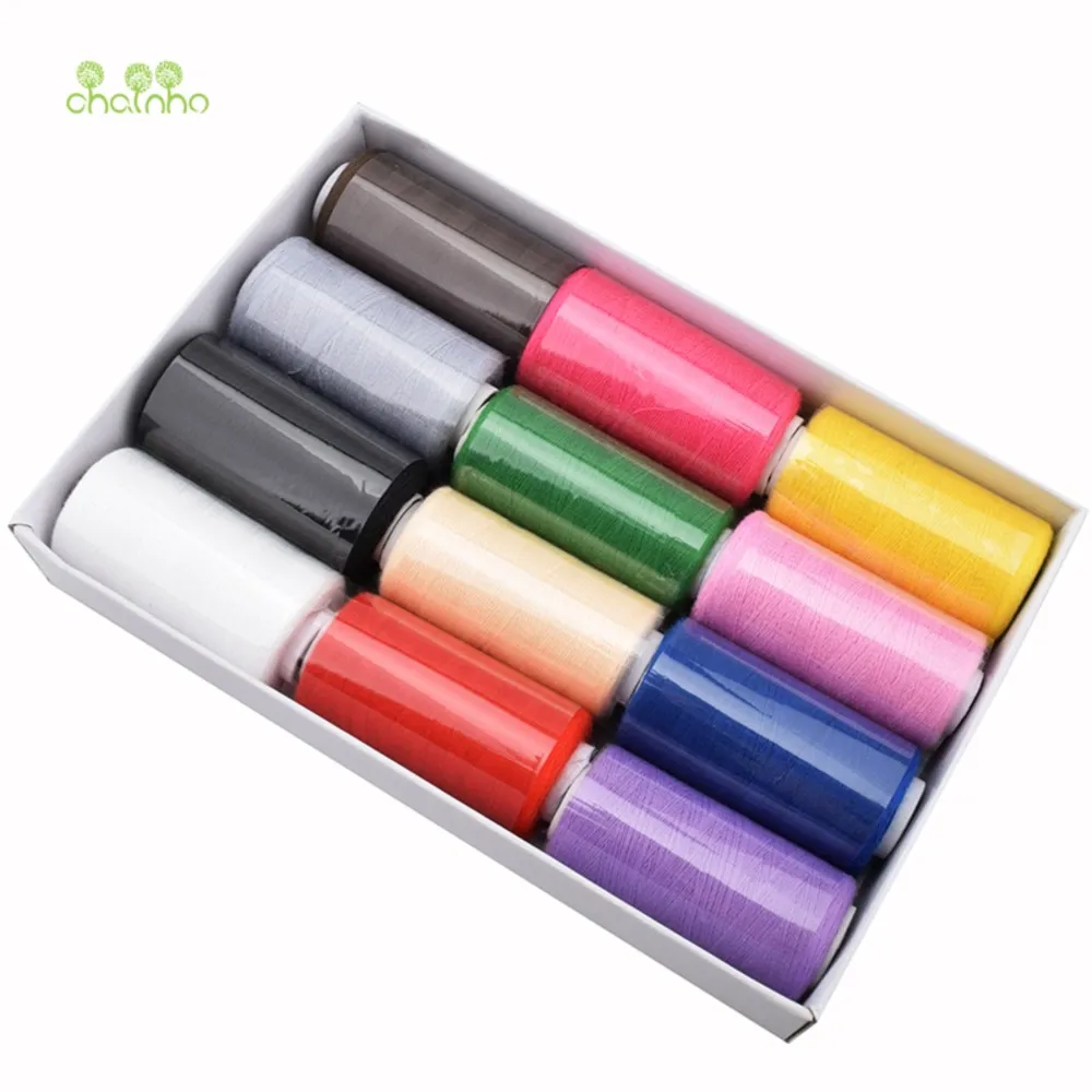 

Chainho,Polyester Sewing Thread,Multi Color,12 Spools/Set,350 Meters/Spools,High Quality,Suitable For Needlework & Machine,X02