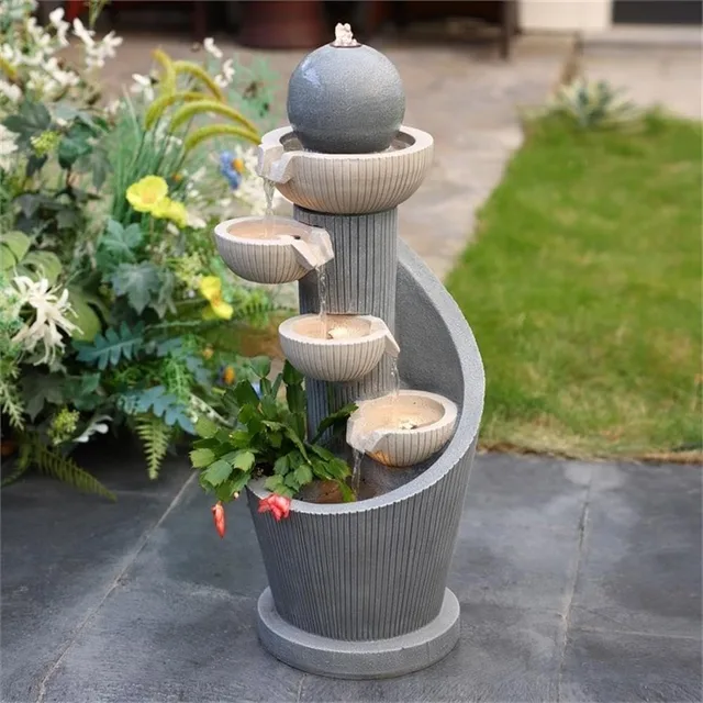 29-Inch Resin Water Fountain 2