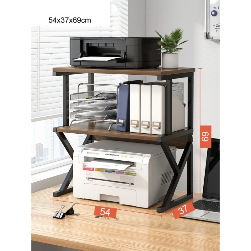 Multifunctional Printer Stand with Multiple Layers of Storage Shelves for Home Office - Image 3