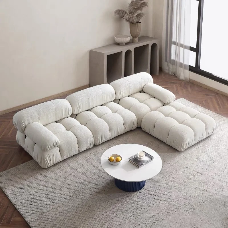 

White Relax Modern Couch Lazy Cheap Nordic Floor Single Wood Small Sofa Luxury Chaises Salle Manger Garden Furniture MZY