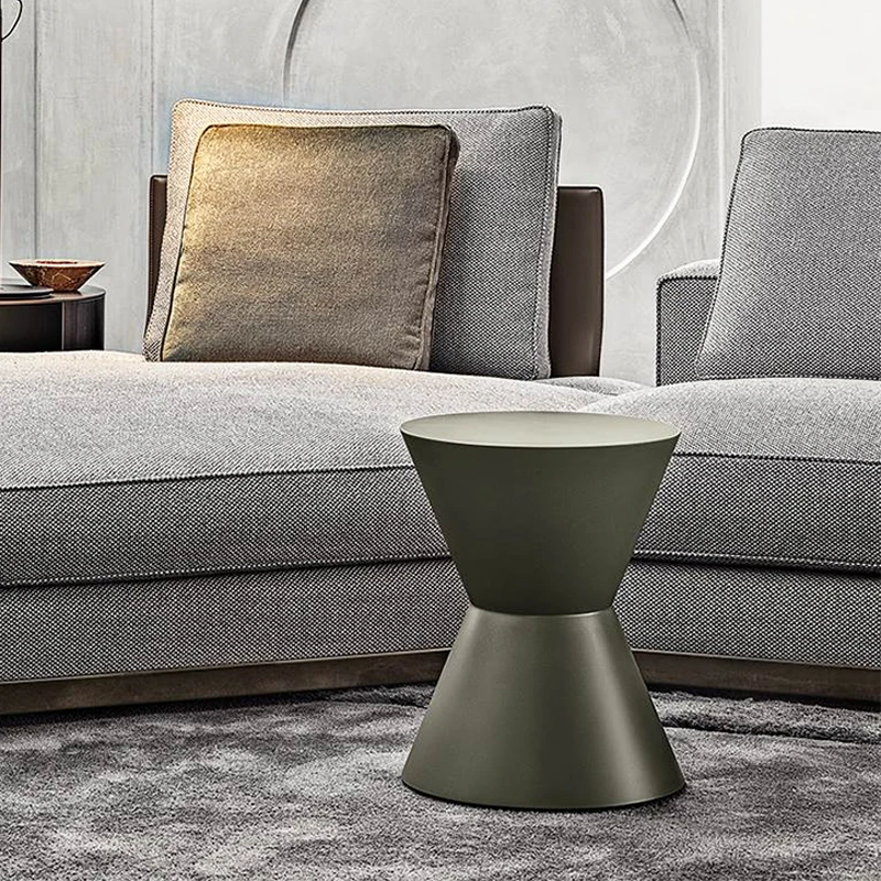 Italian minimalist corner table sofa side table painted side table