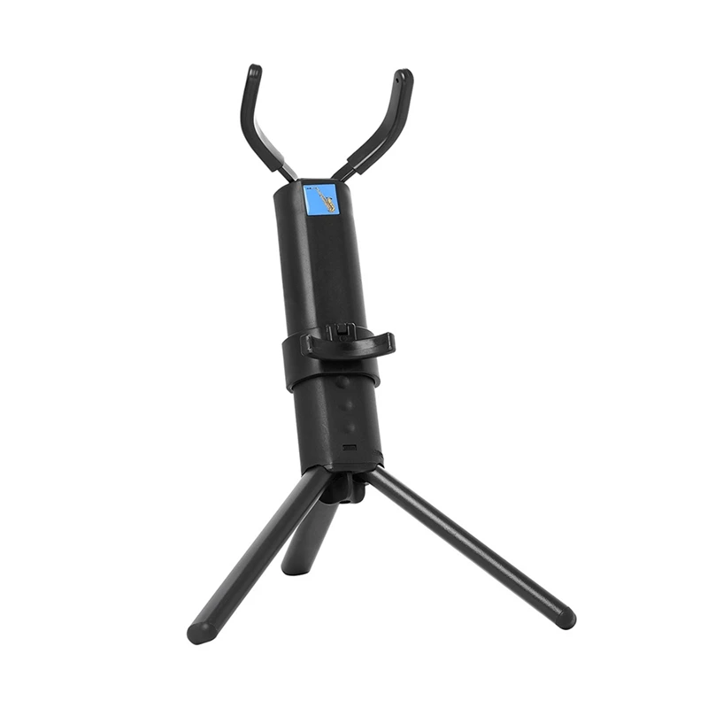 

Saxophone Portable Bracket Triangular Support Stable And Durable Middle Height Adjustable Foldable Black