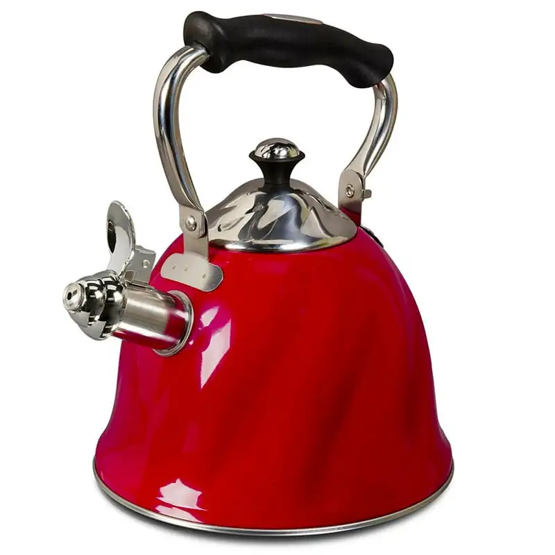 

2.3 Quart Tea Kettle in Red