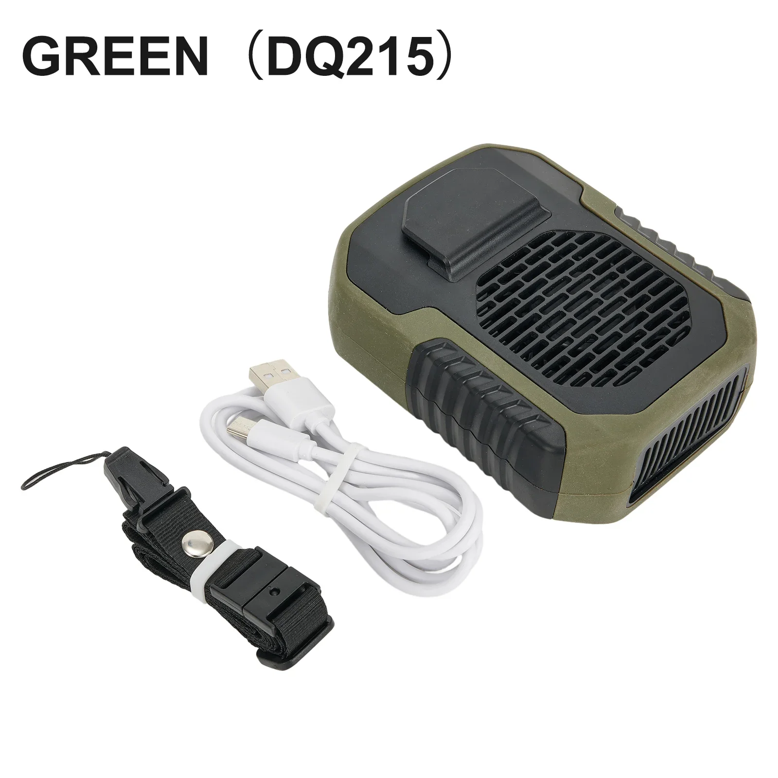 Belt Fan Waist Clip Fan 3 Speed 6000mAh Neck Hanging Cooler USB Rechargeable With Charging Cable Outdoor Summer