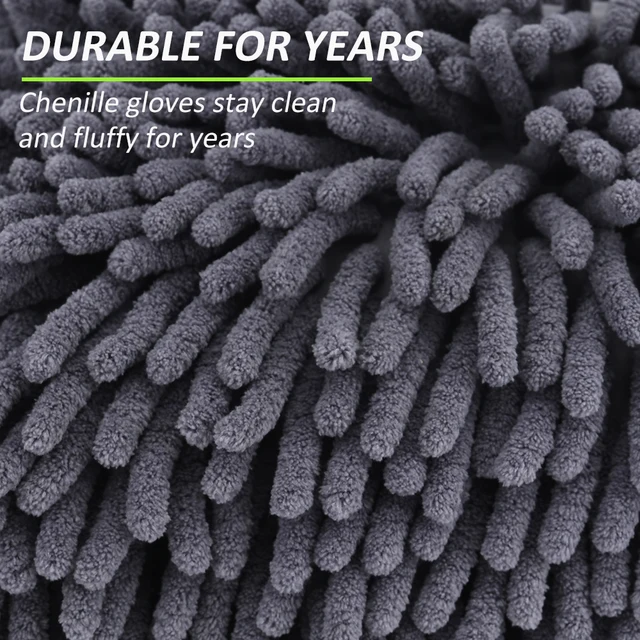 Chenille Car Wash Gloves 3