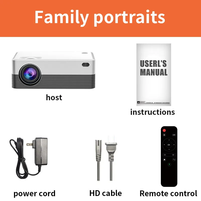 جهاز عرض تلفزيون ذكي محمول بنظام أندرويد 10 ، واي...