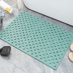 Enhanced Anti - Mould Rubber Bath Mat with Drainage and Antibacterial Properties (Green)