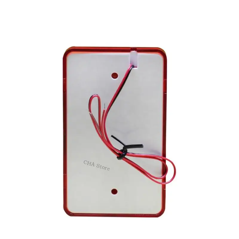 높은 데시벨 15W 보안 사이렌 120dB 알람 스트로브 라이트 벽 장착 와이어 도구 3xue