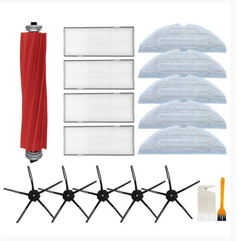 

Запчасти для пылесоса Xiaomi Roborock S7 T7S T7plus, фильтр НЕРА, основная щетка/крышка, насадка на швабру, боковая щетка