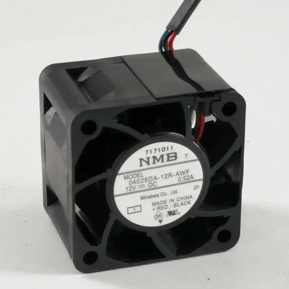 New NMB-MAT 04028DA-12R-AWF12V 0.52A 4028 40MM 4CM 40 * 40 * 28 mm 1U 2U Server Fan Big power Cooling Fan 4PIN