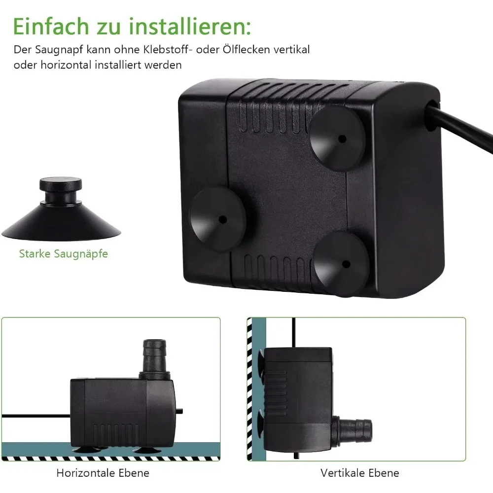 3W 5W 10W Water Pumping Fish Tank Aquarium Silent Submersible Pump Mini Portable Water Pump Silent Circulating Filter