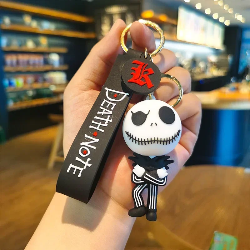 

2024 Nightmare Before Christmas Keychains Sally Jack Horrible Halloween Gifts Keyrings Cartoon Silicone Car Handbag Accessories