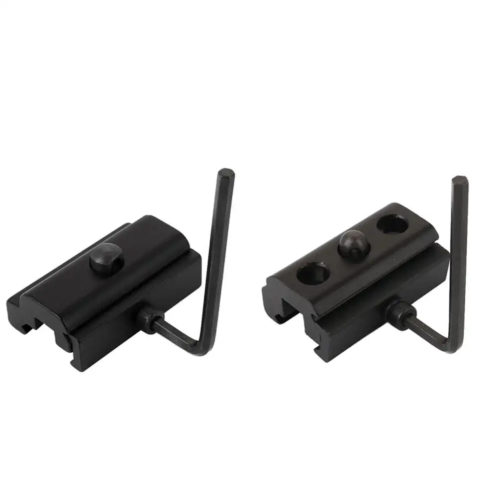 Tactical Bipod Adaptor Mount For Picatinny Slot Sling Swivel Stud Black Matte 20mm Rail Hunting Varmint Air Rifle Shooting Benchrest Airsoft 3 Slots - View #6