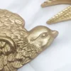 Golden Flying Birds Wall Mount Decor Retro Resin Swallow Sculpture Wall Hanging Crafts for Home Decoration Living Room Bedroom 4