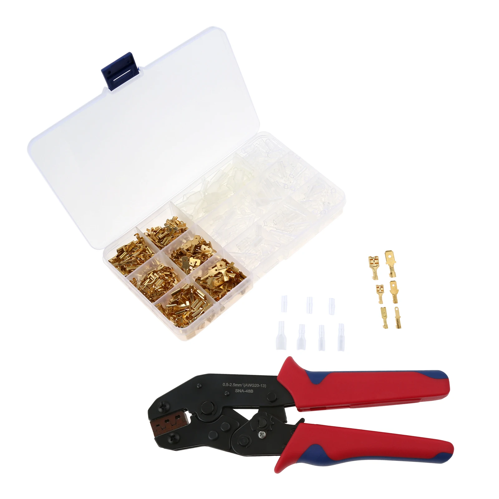 

480 шт., обжимная Клемма для проводов 2,8/4,8/6,3 мм