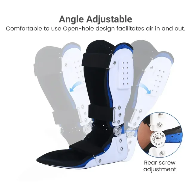 Ankle Brace Foot Drop Corrector Ankle Joint Varus Valgus Calf Fracture Fixer Breathable Leg Feet Support Left Right 3