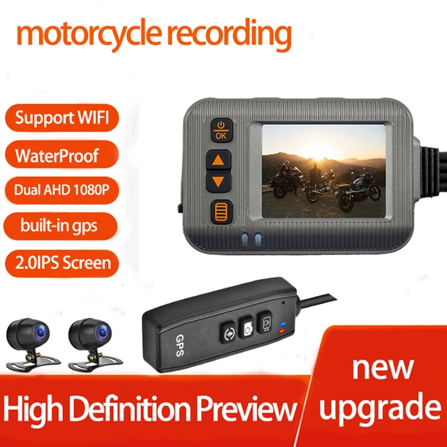 Motorcycle Camera DVR Motorcycle Dashcam 1080P Waterproof 3 Inch Front &  Rear Camera Video Recorder DVR Black Night Vision Box - AliExpress