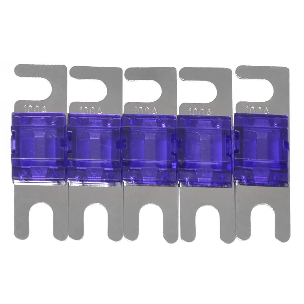 Car Fuses Kit 10/5pcs Auto Stud Fuses 32V 30/40/60/80/100A Circuits Protection Fuse Auto Replacement Multicolors for Car Stereo Audio