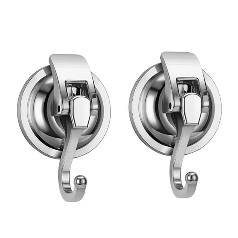 Multifunctional hooks Heavy duty hooks Suction cup hook Kitchen hook 2-Pack Powerful Vacuum Suction Cup Hooks Invisible Non-Trace Bathroom and Kitchen Wall Hooks with Strong Vacuum Suction Cups
