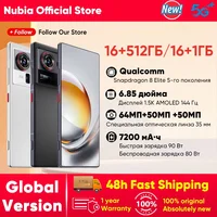 nubia Z80 Ultra 5g Smartphone Global Version Snapdragon 8 Elite Gen 5 6.85'' 144Hz Oled Display 7200Mah 90W Fast Charging 64Mp