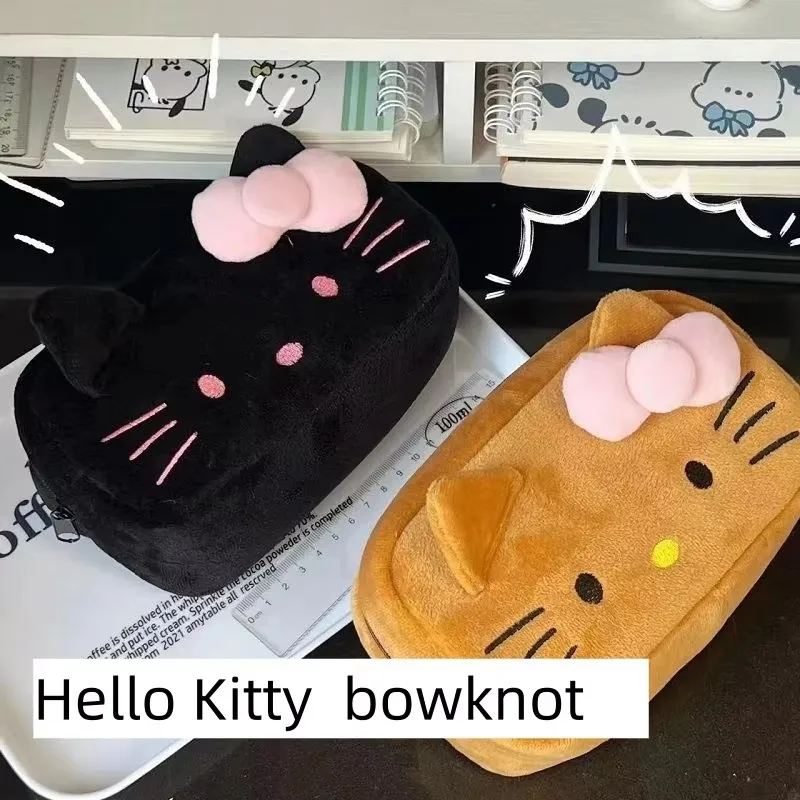 Plush Storage Bag Cute Makeup Bag Pencil Box Pencil Plush Storage Accessories New Student Supplies plush storage bag