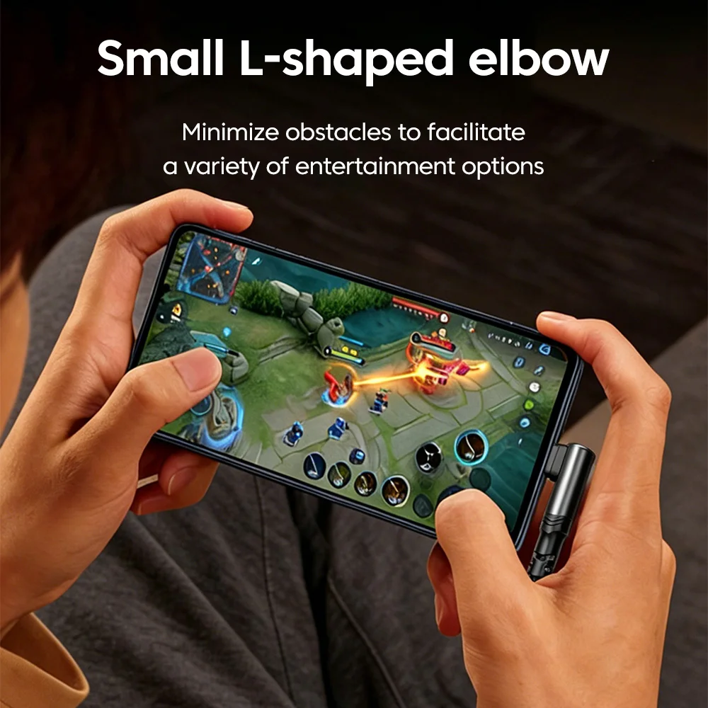 90 °   엘보우 100W USB C to USB C 고속 충전 게임 케이블 PD 타입 C 슈퍼 차지 와이어 (아이폰 17, 16, 삼성 노트북, 태블릿용)