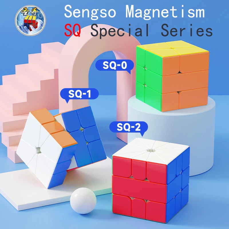 SENGSO Mr.M Magnetic SQ-0 SQ-1 SQ-2 Speed Cube Puzzle Magico Cubo Square SQ0 SQ1 SQ2 Magnets Kids Educational Toys 20x10x1 20x10x2 20x10x3 20x10x4 20x10x5 20x10x10 neodymium bar block strong magnets search magnetic bar ndfeb square project