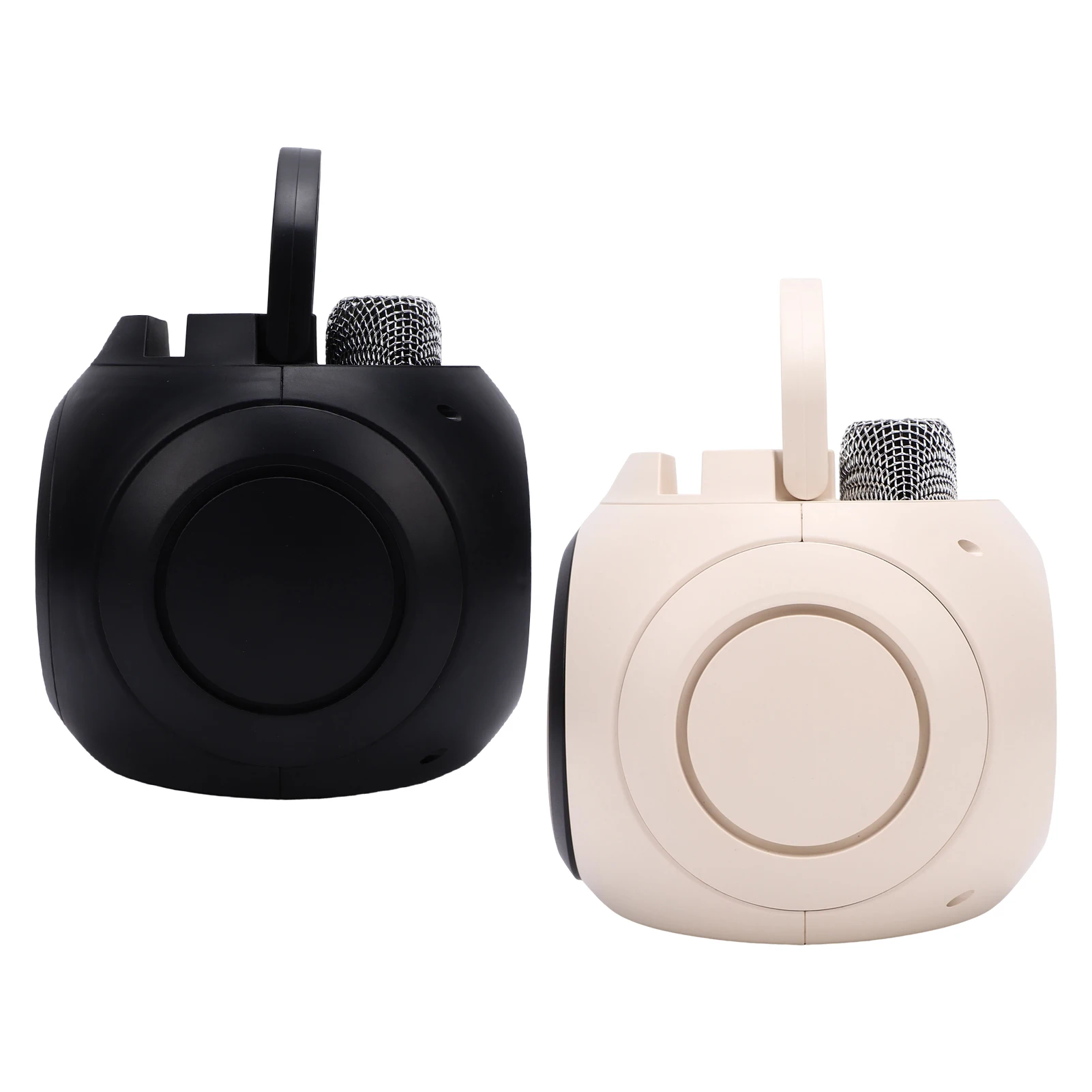 Karaoke Machine with 2 Microphones Wireless BT Microphone and Speaker KTV Set RGB Light Effects Handheld Mic Portable Karaoke