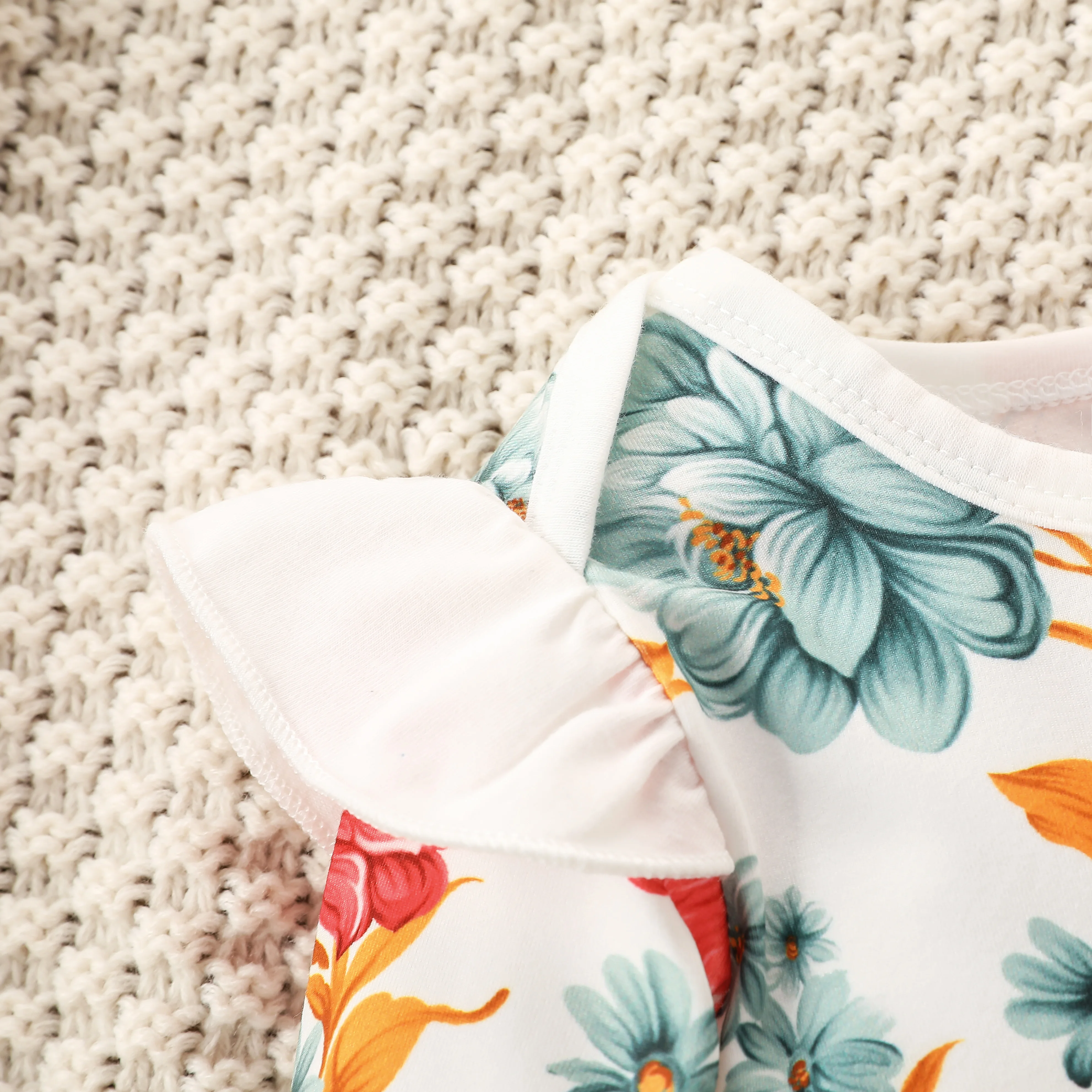 Baby Girl Floral Outfit Set 5