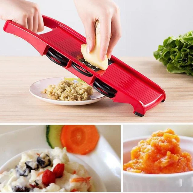 Mandoline Slicer Potato Shredder With 6 Blades For Kitchen Vegetable Cutter Hand  Guard Dicing Machine With Container For - AliExpress