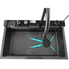 Kitchen Sink, Multifunctional Kitchen Sinks,Stainless Steel Waterfall Smart Washbasin, Multiple Sizes,with Digital Display 5