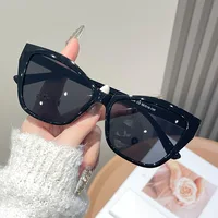 Lunettes de soleil œil de chat de couleur contrastée, monture de lunettes pour femmes, personnalité polyvalente, mode, nuances tendance, UV400, nouvelle collection 2025 5