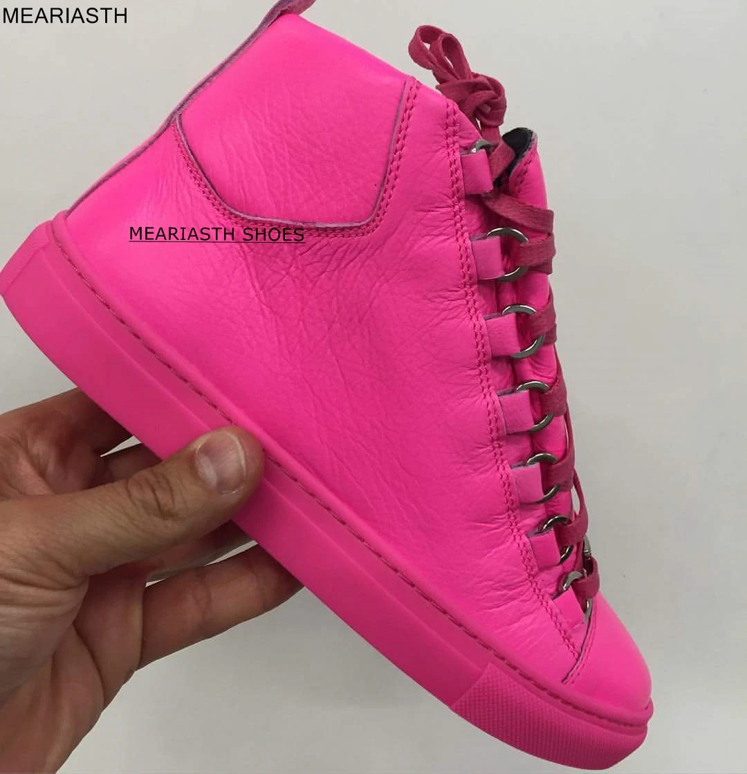 

2022 Brand New Men Genuine Leather Casual Sport Shoes Print Men High Tops Spring Autumn Flat Shoes Cool Leisure Sneakers Loafers