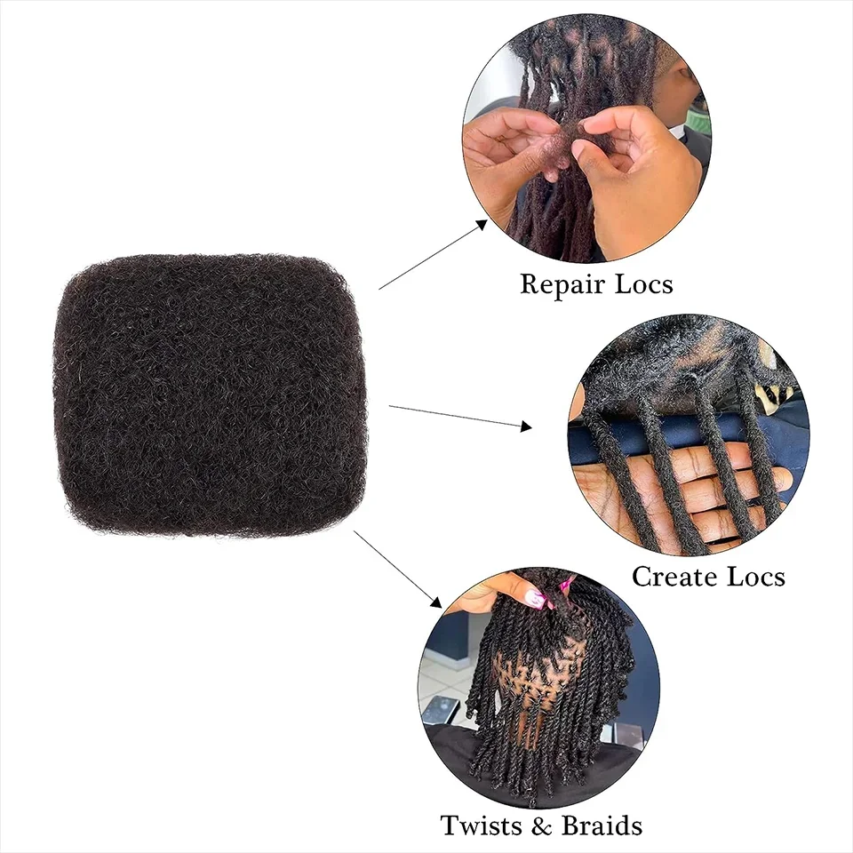 Brazilian Remy Hair Afro kinky Curly Bulk Human Hair For Braiding 1 Bundle 30g/pc Natural Color Braids Hair No Weft 5