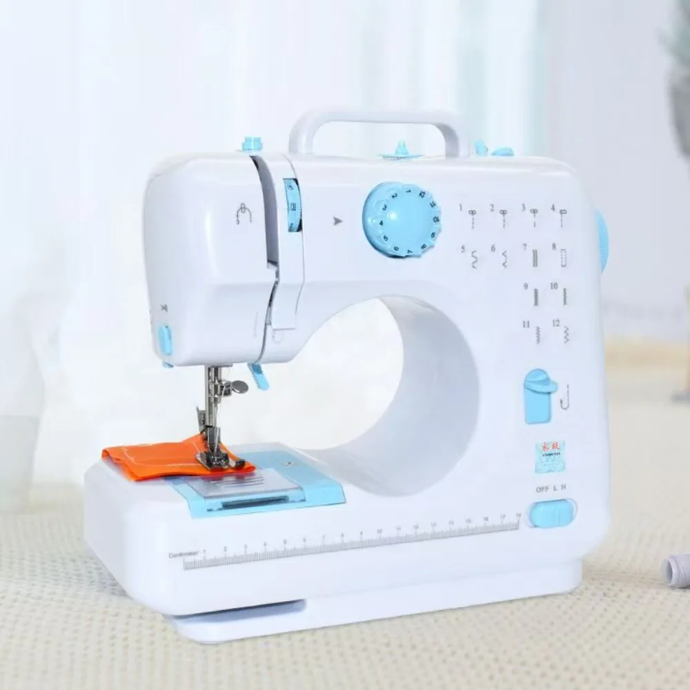 Multi-Functional Household Automatic Portable Electric Sewing Machine with Lockstitch, Overlocking, and Cutting Fun