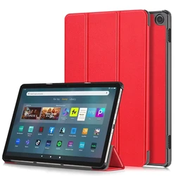 Cover in pelle tri-folding premium per tablet con funzione smart stand, kid-friendly e durevole