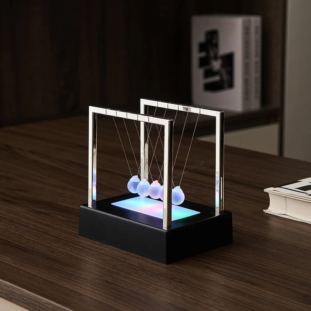 Solar Planeta Movimiento Perpetuo Electrónico Balance Bolas Física Mecánica Ciencia Juguete Arte Vía Láctea Escritorio De Oficina Decoración Del Hogar Juguete De Regalo
