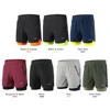 Lixada Men 2 in 1 Running Shorts Quick Drying Breathable Active Training Exercise Jogging Cycling Shorts 4