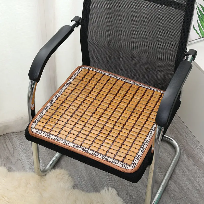 

2022 New Summer Bamboo Cool Cushion Home Dining Chair Sofa Pad Chinese Non-slip Seat Mat Square Computer Chair Tea Room Cushion