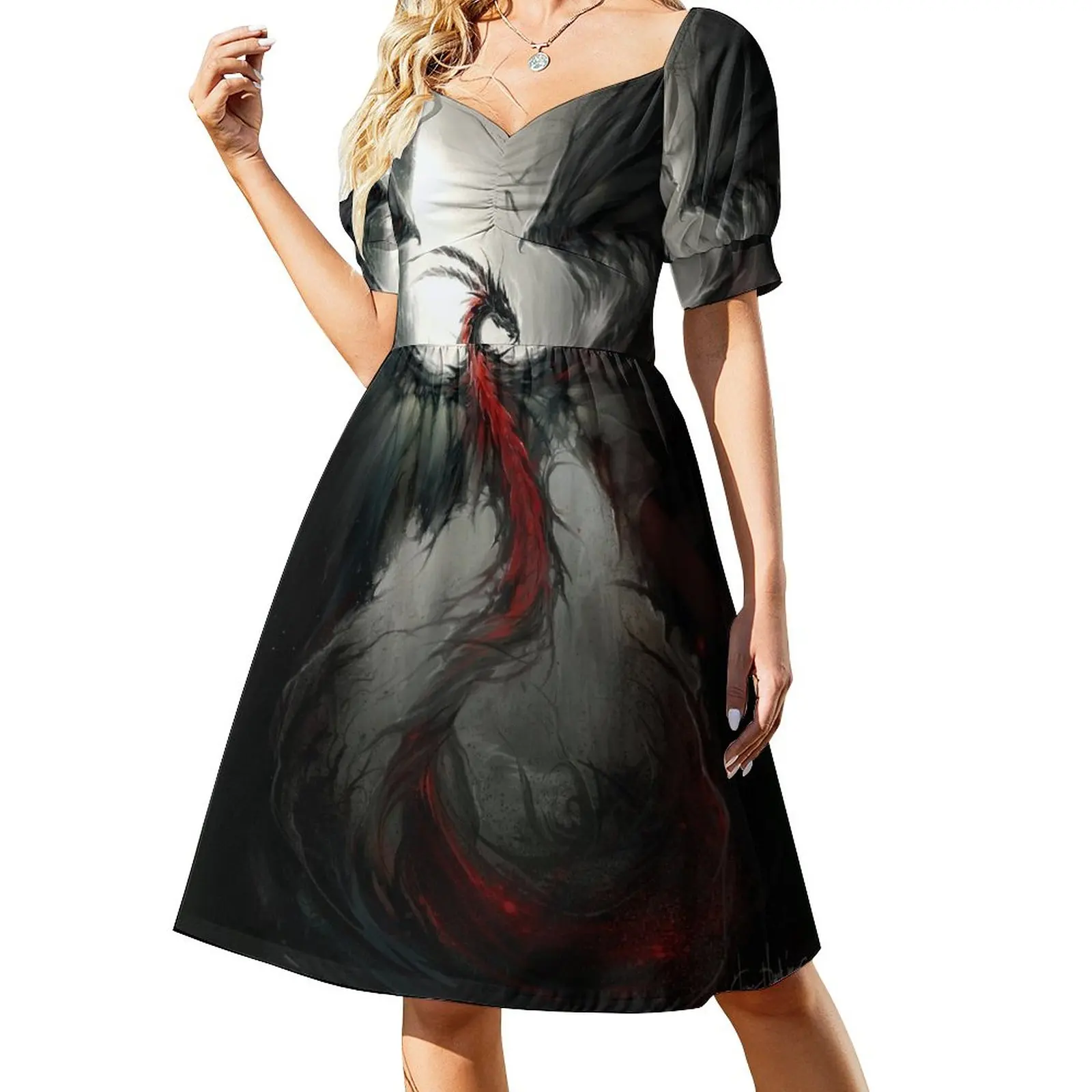 

Mat-Tarvaa -  Art by lian Black'Mor Dress evening dress woman dresses for women 2023 summer dresses womens 2023