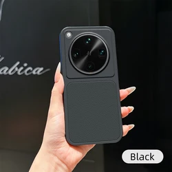 Luxury Leather Case with Lens Protection & Matte Finish - Premium Back Cover - OPPO Find X8s+ (XYP - Black)