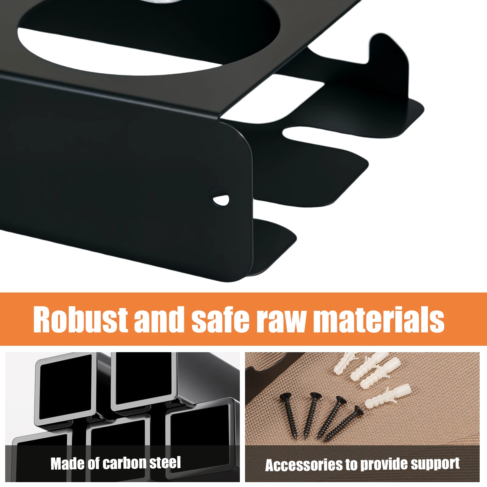 2in1 Aerosol Spray Can Rack Organizer Rack and Angle Grinder Holder Wall Mount Spray Paint Carbon Steel Storage
