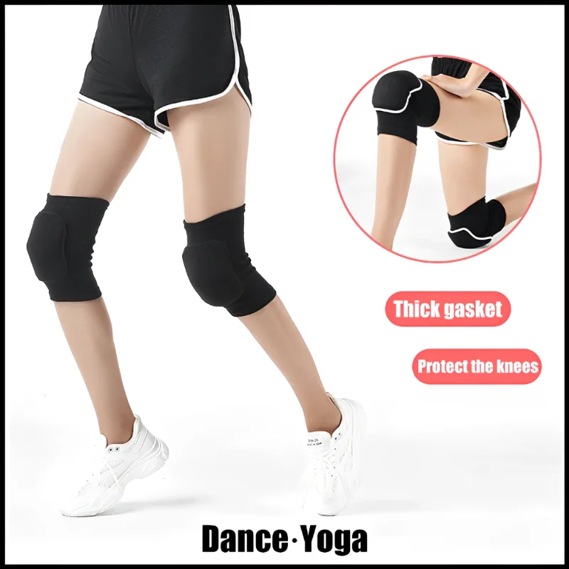 1pc Sports Knee Pad Breathable Elastic Knee Protector Dance Yoga Football Knee Brace Anti-Slip Compression Fitness Knee Pad