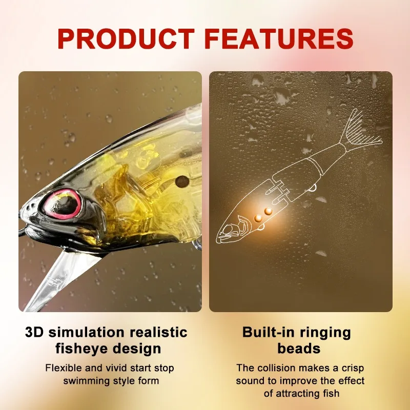 Multi Jointed bait 21g 14cm Flash Swimbait Wobblers JerkBait Minnow Fishing Lures Artificial Hard Bait Bass Pike Fishing Tackle
