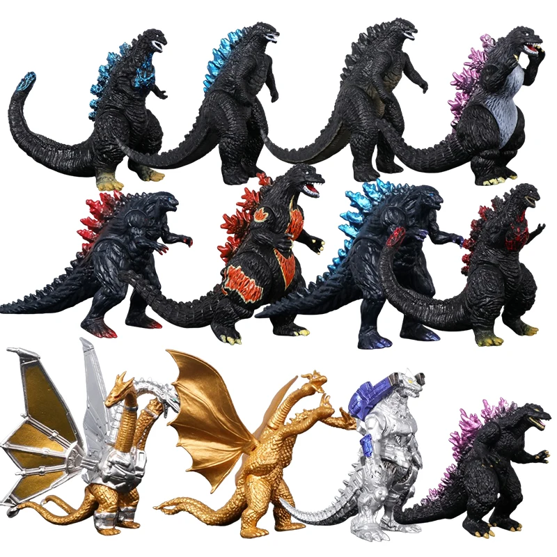 2024 New 10cm Godzilla VS Kingkong Gojira Soft Glue King